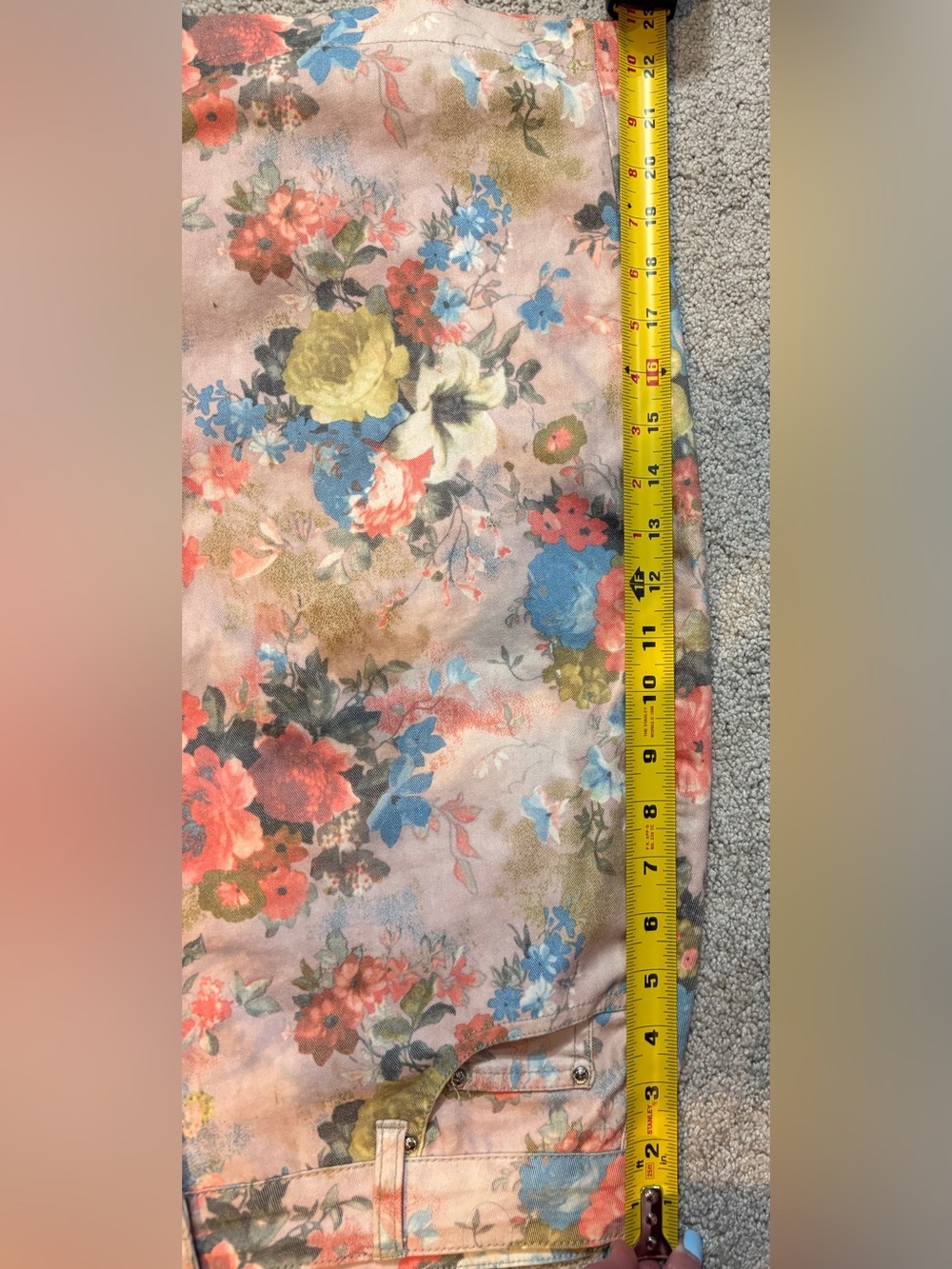 UrRebel Y2K Floral Midi Stretch Denim Skirt - Picture 6 of 6